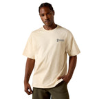Ariat Mens The Wicked Boxy S/S Tee (10071647) Sandshell