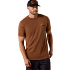 Ariat Mens BBQ Smoke S/S Tee (10071197) Soft Silt