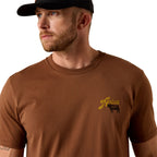 Ariat Mens BBQ Smoke S/S Tee (10071197) Soft Silt