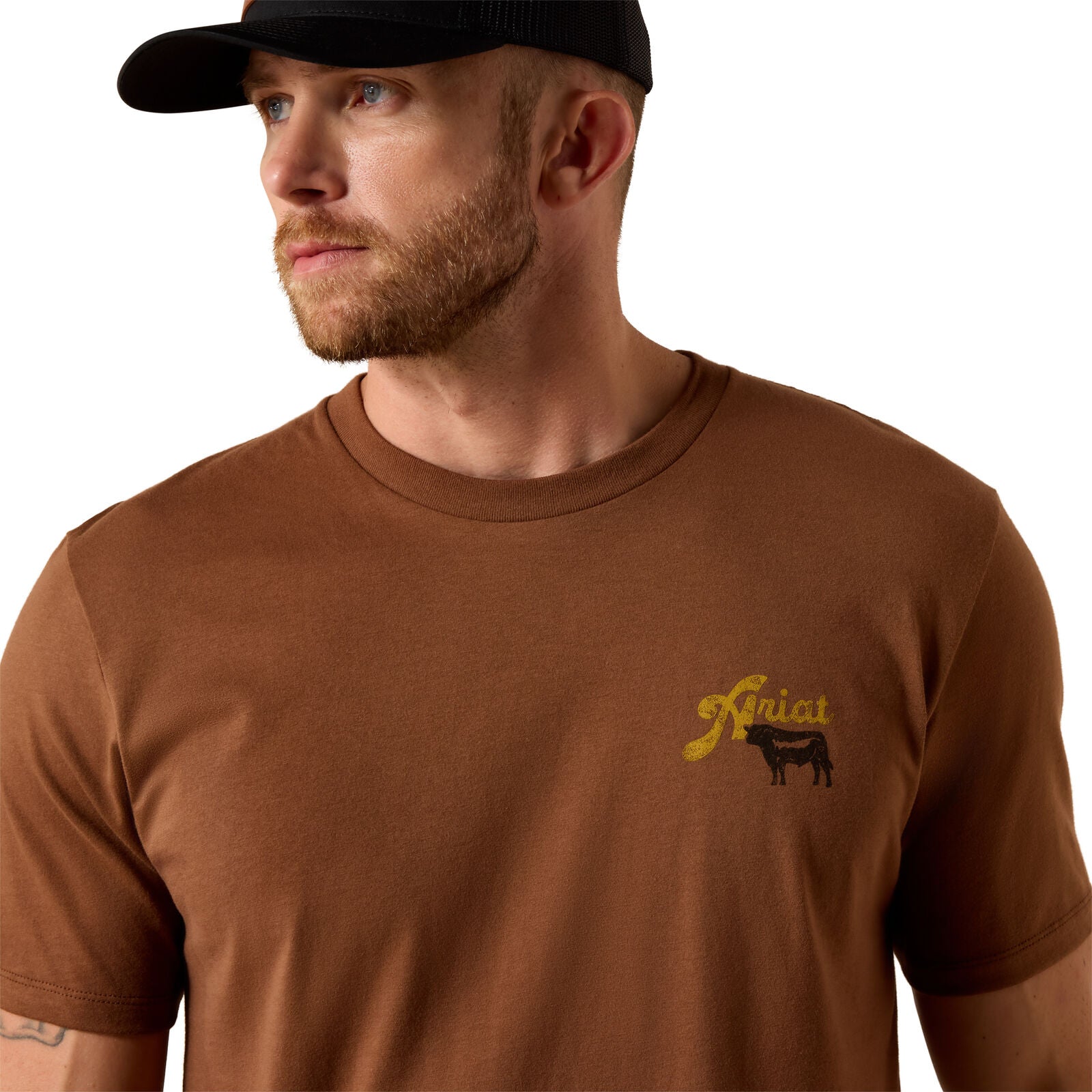 Ariat Mens BBQ Smoke S/S Tee (10071197) Soft Silt