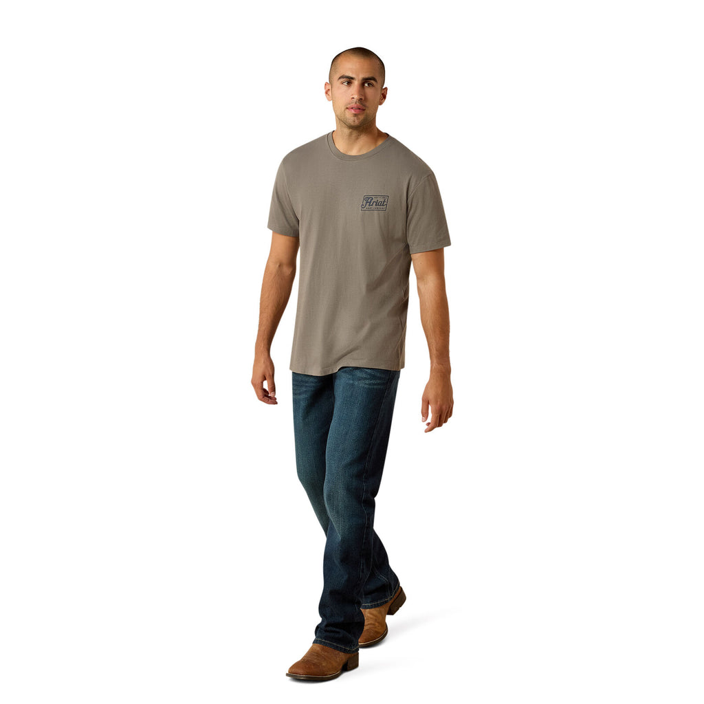 Ariat Mens Paintriot S/S Tee (10071193) Smoked Pearl