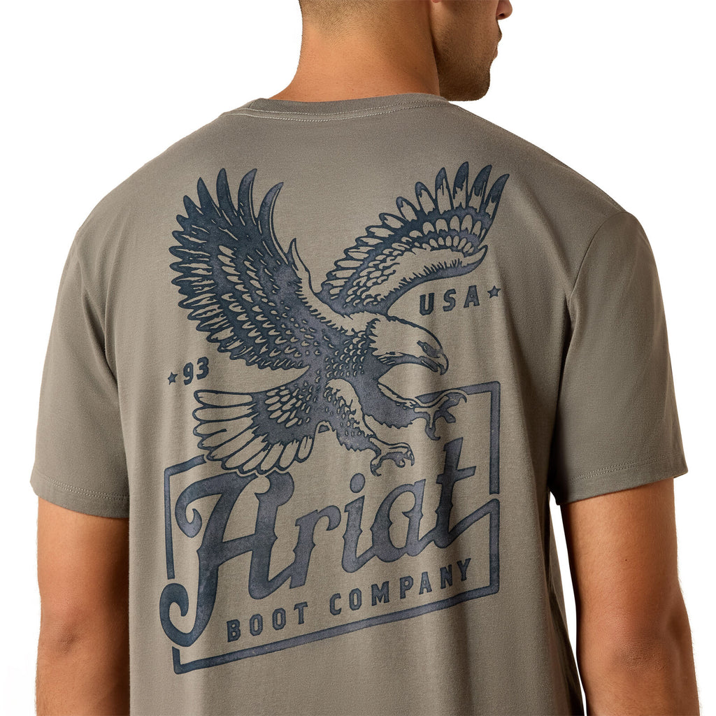 Ariat Mens Paintriot S/S Tee (10071193) Smoked Pearl