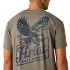 Ariat Mens Paintriot S/S Tee (10071193) Smoked Pearl