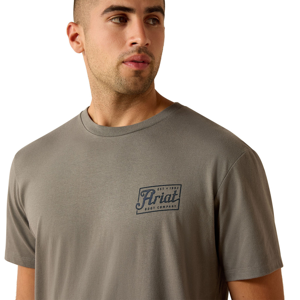 Ariat Mens Paintriot S/S Tee (10071193) Smoked Pearl