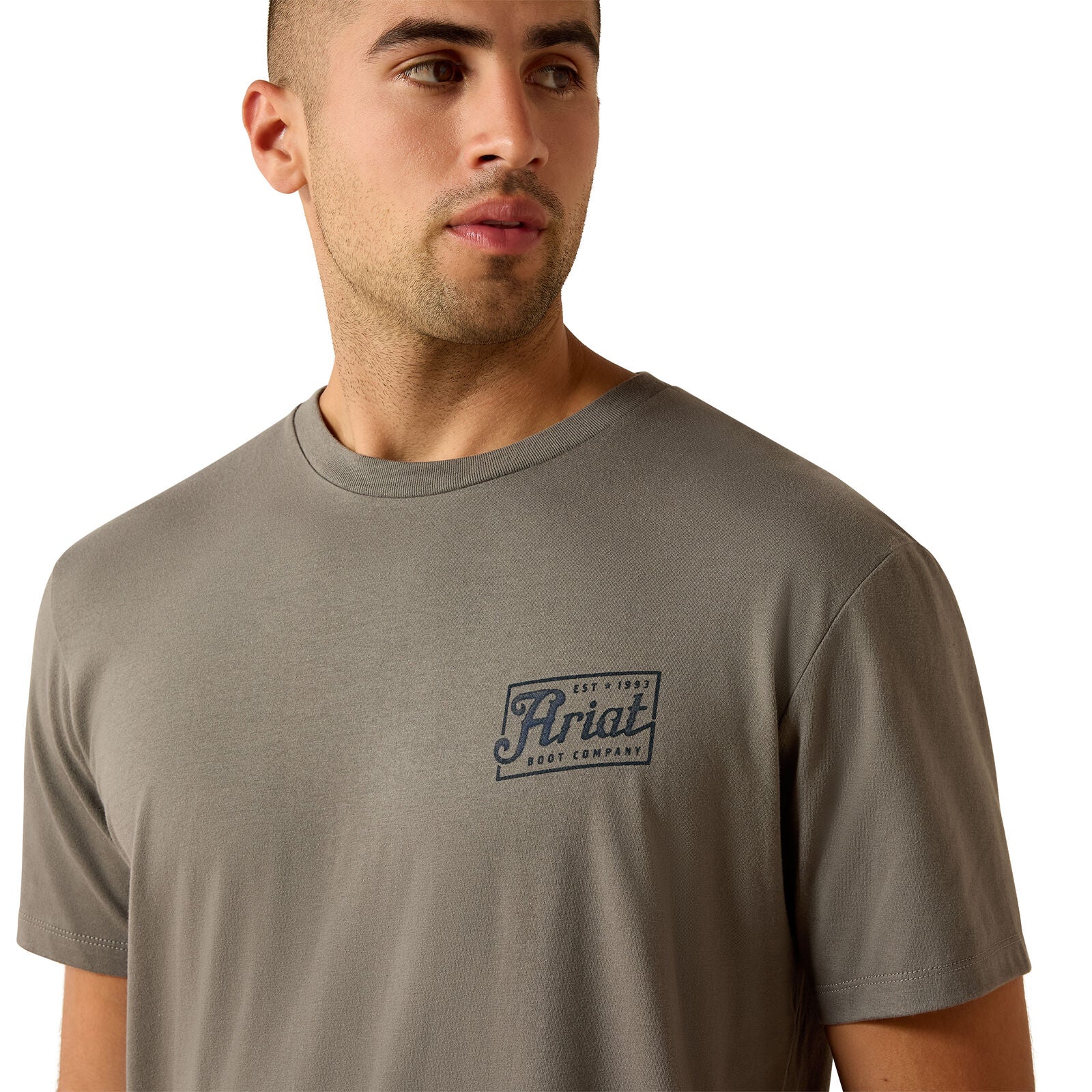 Ariat Mens Paintriot S/S Tee (10071193) Smoked Pearl