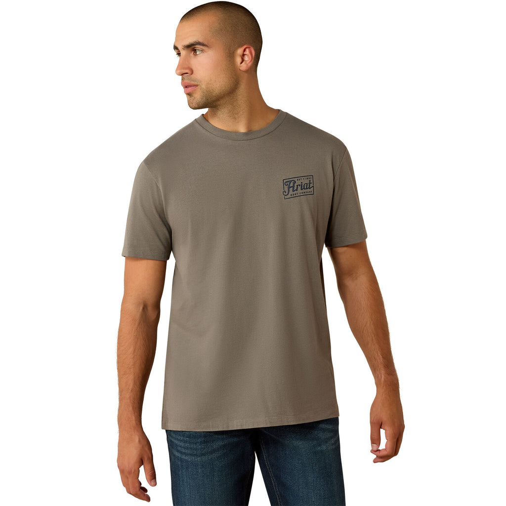 Ariat Mens Paintriot S/S Tee (10071193) Smoked Pearl