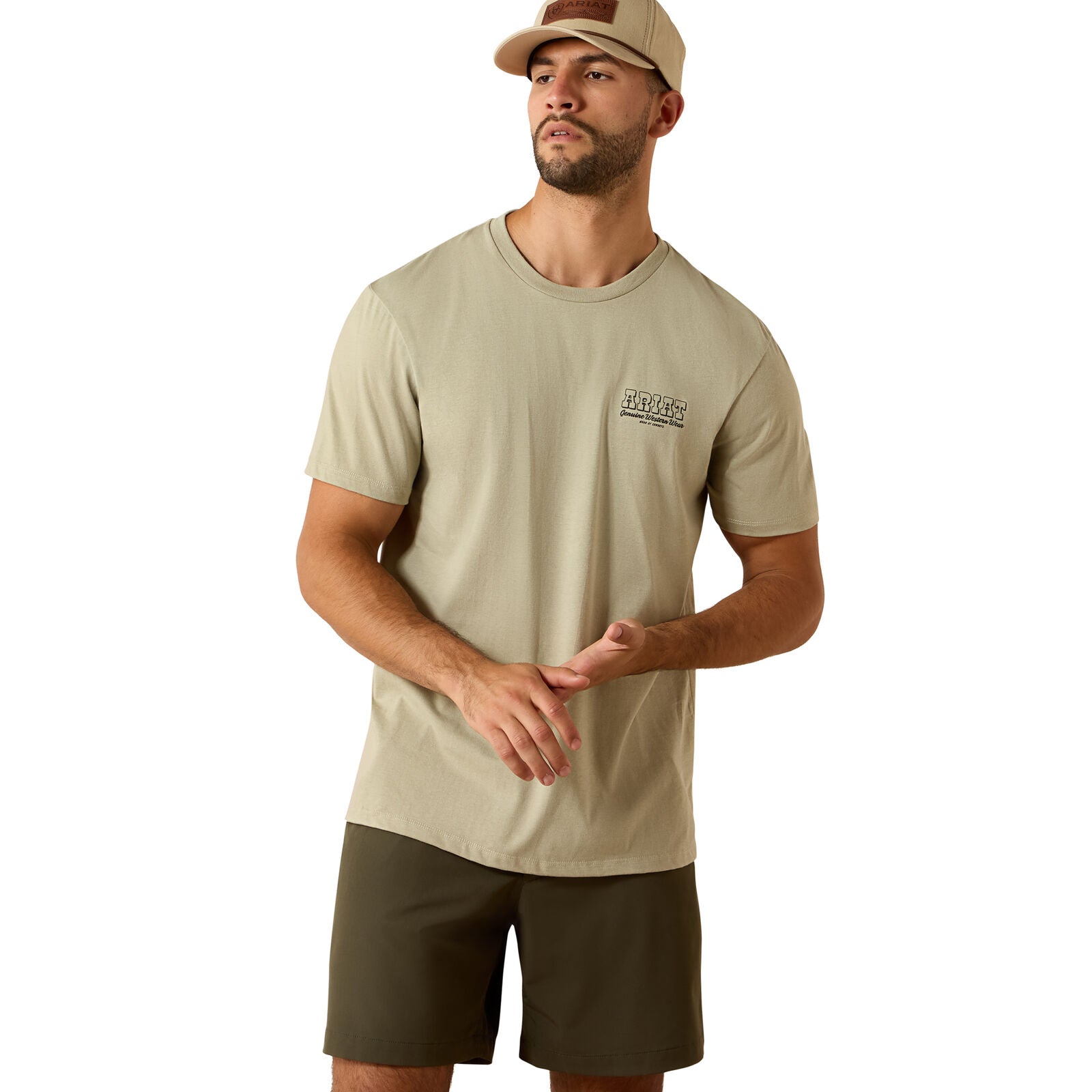Ariat Mens Porcupine Posse S/S Tee (10071196) Elm