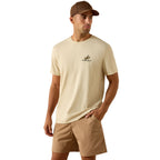 Ariat Mens Ride Em Cowboy S/S Tee (10071199) Natural