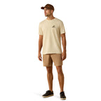 Ariat Mens Ride Em Cowboy S/S Tee (10071199) Natural