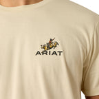 Ariat Mens Ride Em Cowboy S/S Tee (10071199) Natural