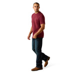 Ariat Mens Shell Game S/S Tee (10071158) Maroon Banner