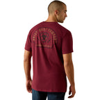Ariat Mens Shell Game S/S Tee (10071158) Maroon Banner