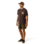 Ariat Mens Southwest Longest Horn S/S Tee (10071198) Vintage Black