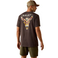 Ariat Mens Southwest Longest Horn S/S Tee (10071198) Vintage Black