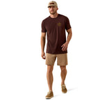 Ariat Mens Western Ropes S/S Tee (10071156) Puce