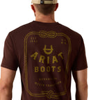 Ariat Mens Western Ropes S/S Tee (10071156) Puce