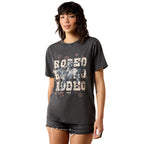 Ariat Womens Star Spangled Rodeo S/S Tee (10071179) Charcoal Mineral Wash