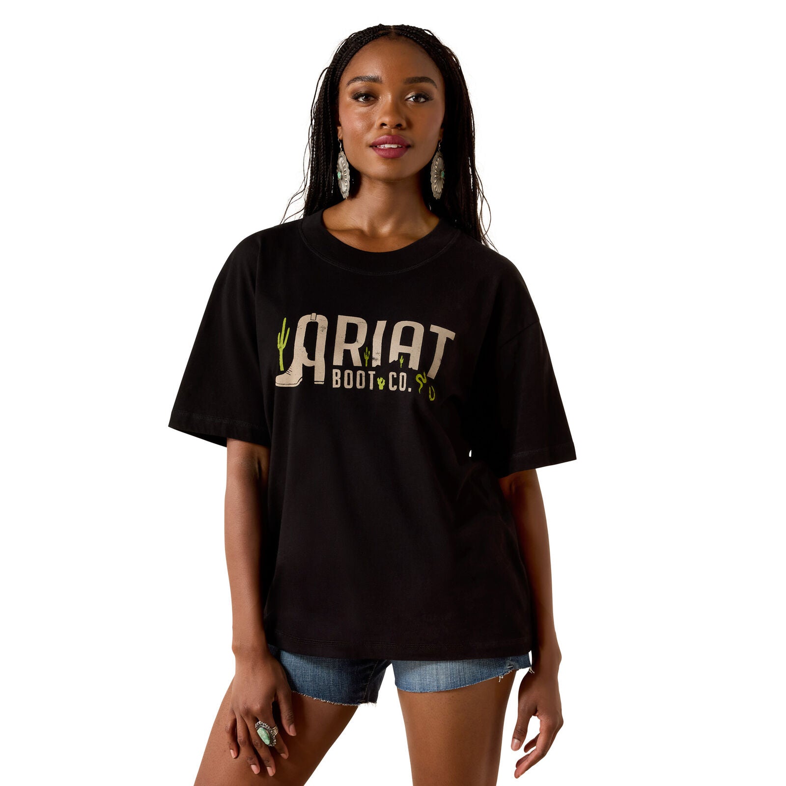 Ariat Womens Boot Logo S/S Tee (10076382) Black