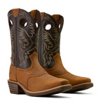 Ariat Mens Heritage Roughstock Square Toe Western Boots (10074219) Status Brown/Chocolate Smoke