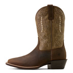 Ariat Mens Sport Outfitter Wide Square Toe Western Boots (10074222) Tan Elephant Print/Driftwood Tan