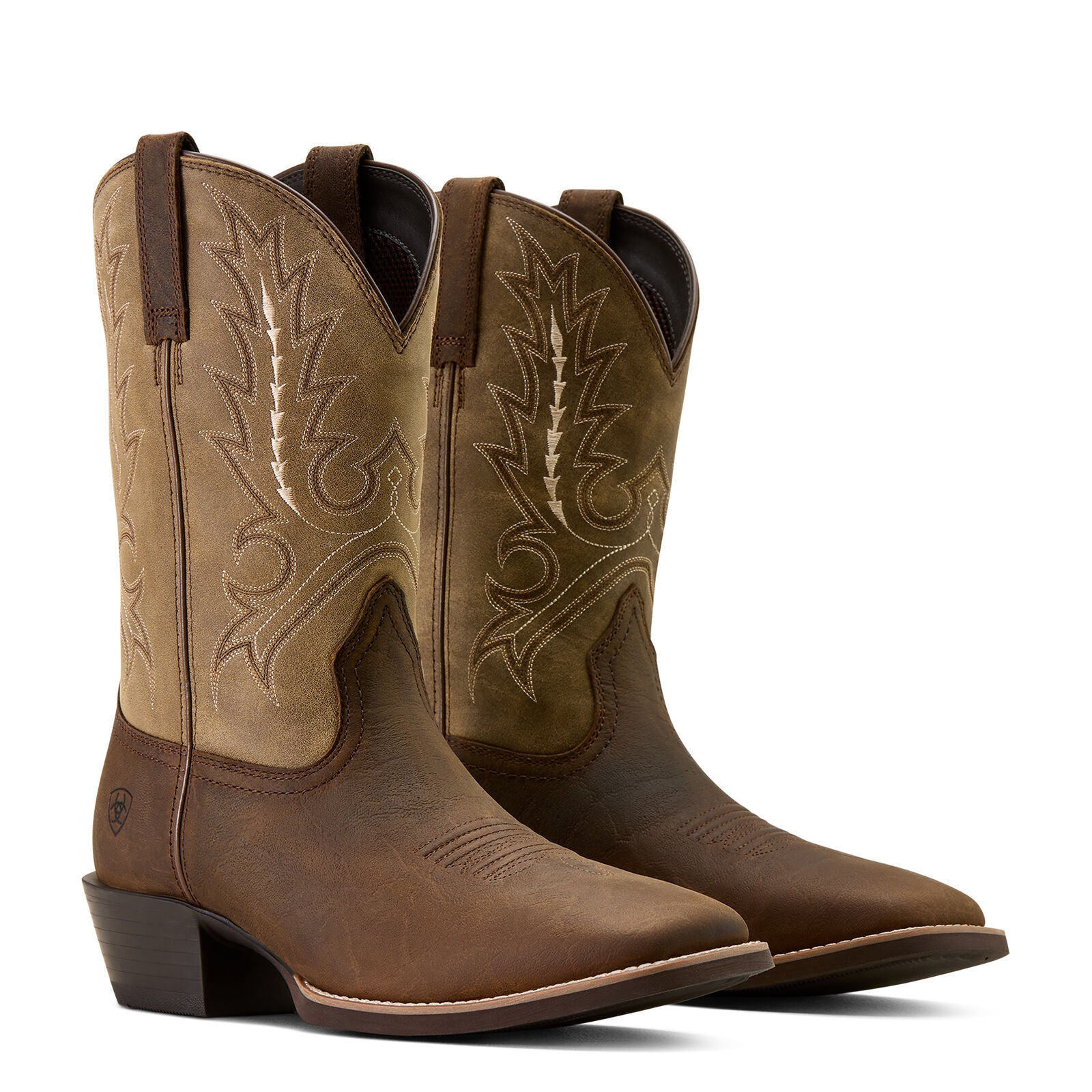 Ariat Mens Sport Outfitter Wide Square Toe Western Boots (10074222) Tan Elephant Print/Driftwood Tan
