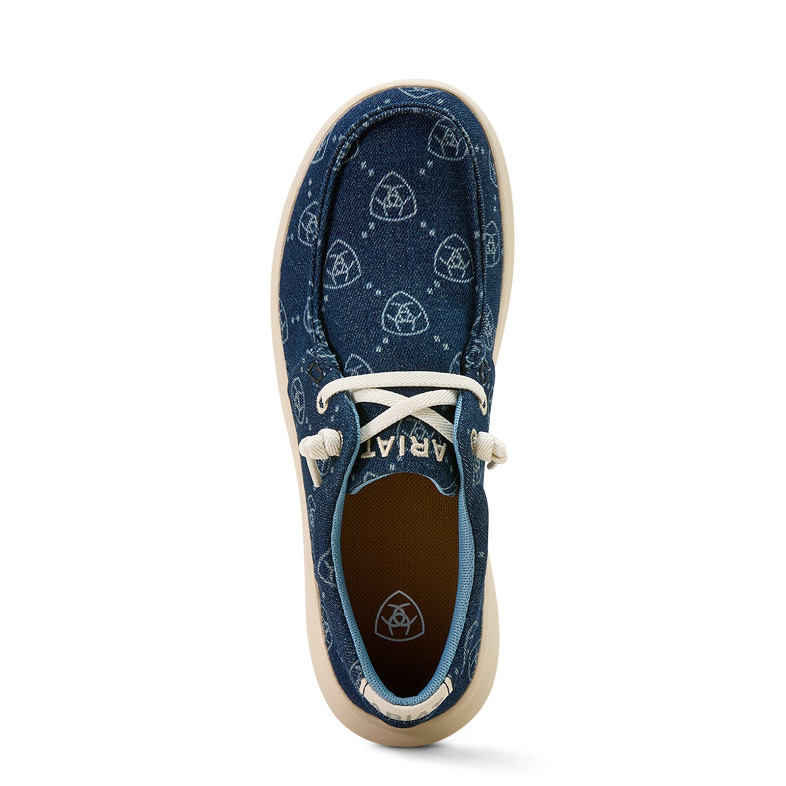 Ariat Womens Hilo Shoes (10074321) Denim Logo Print