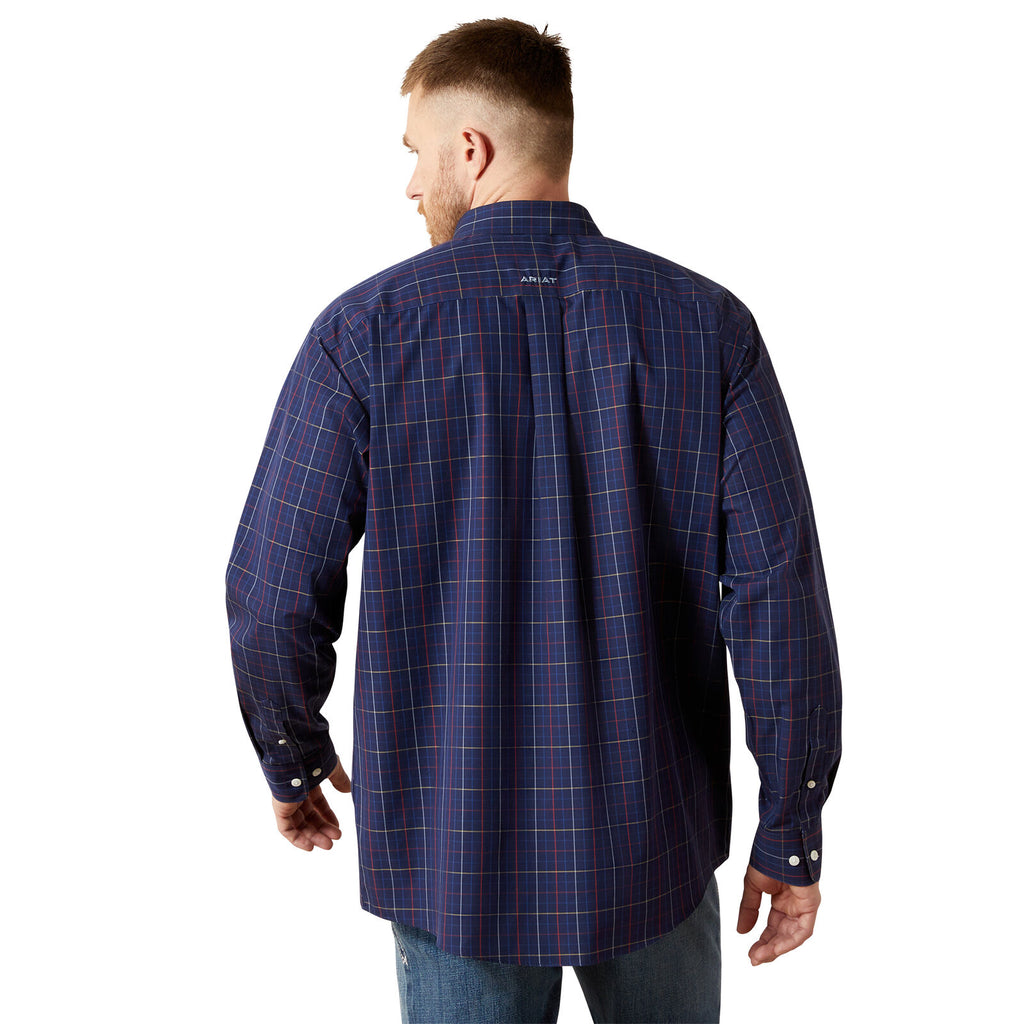 Ariat Mens Wrinkle Free Blaze L/S Shirt (10065809) Navy