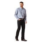 Ariat Mens Wrinkle Free Brett Fitted L/S Shirt (10065804) Grey