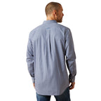 Ariat Mens Wrinkle Free Blaine Fitted L/S Shirt (10065803) Grey