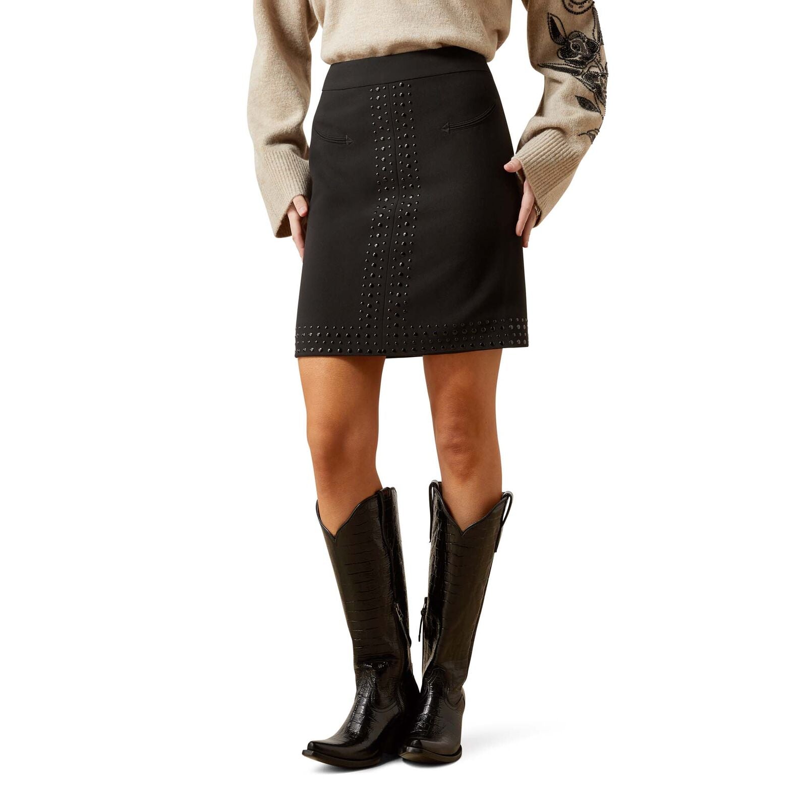 Ariat Womens After Party Mini Skirt (10065991) Black