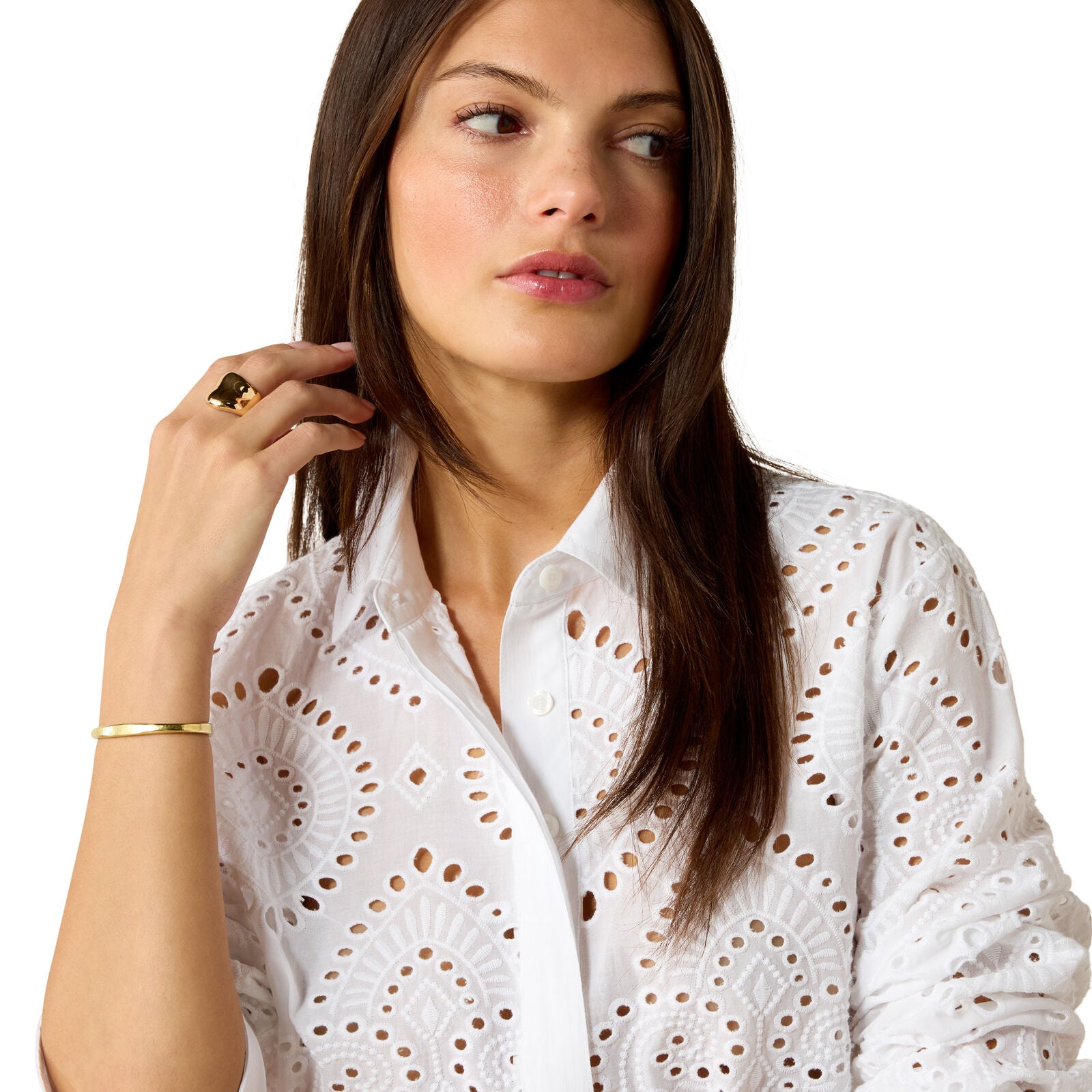 Ariat Womens Millington L/S Blouse (10072731) White