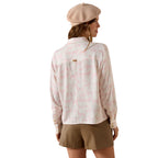Ariat Womens Rudford L/S Shirt (10072746) Icy Pink Horse Print