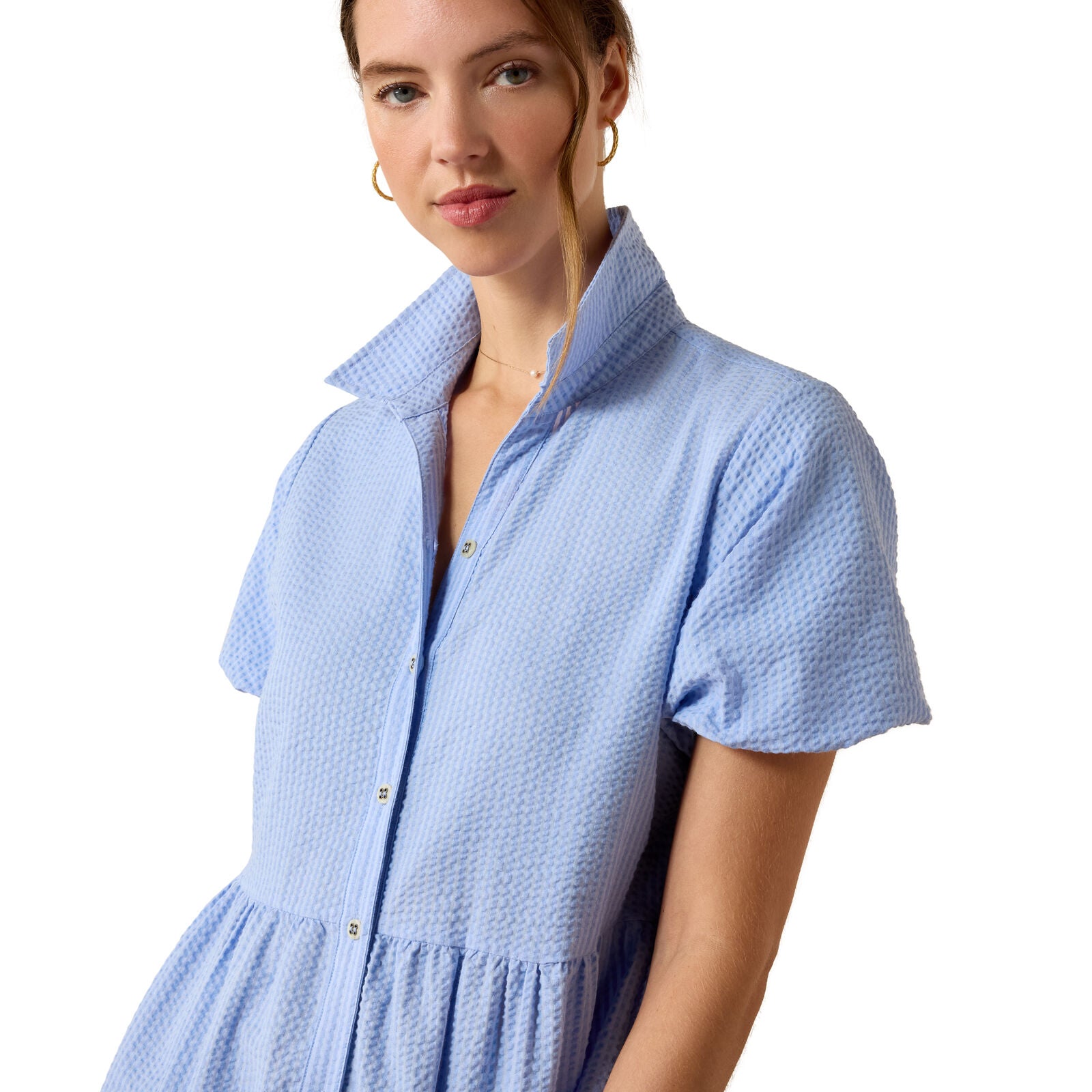 Ariat Womens Dovestone S/S Dress (10072751) Pacific Blue