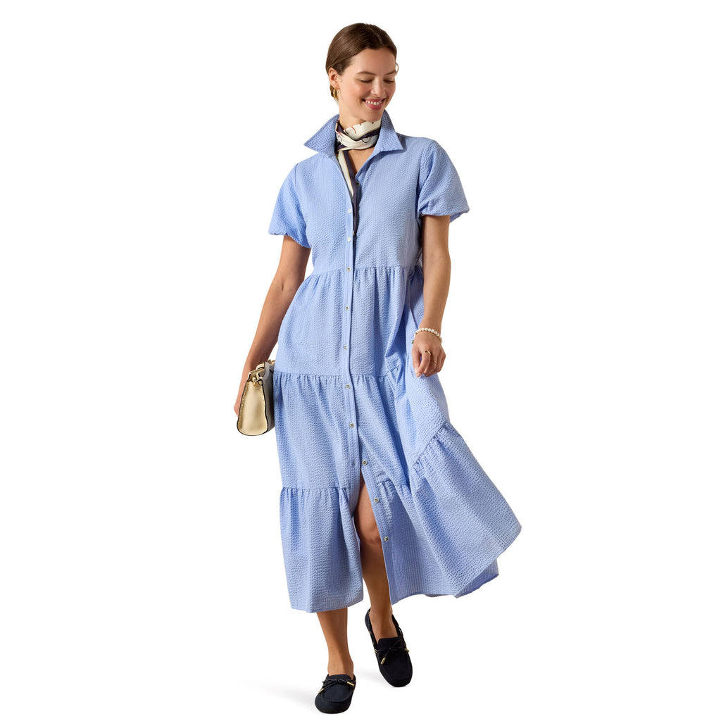 Ariat Womens Dovestone S/S Dress (10072751) Pacific Blue