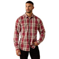 Ariat Mens Retro Hawthorne Fitted Snap L/S Shirt (10071645) Brick Red Plaid