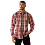 Ariat Mens Retro Hawthorne Fitted Snap L/S Shirt (10071645) Brick Red Plaid