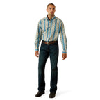 Ariat Mens Jaden Classic Fit L/S Shirt (10071612) Summer Melon Southwest Print