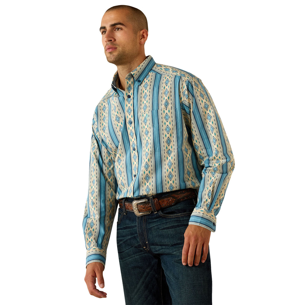 Ariat Mens Jaden Classic Fit L/S Shirt (10071612) Summer Melon Southwest Print