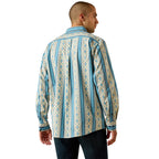Ariat Mens Jaden Classic Fit L/S Shirt (10071612) Summer Melon Southwest Print
