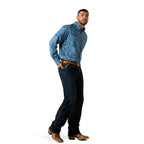 Ariat Mens Jorge Classic Fit L/S Shirt (10071037) Poseidon Paisley Print