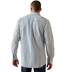 Ariat Mens Jennings Fitted L/S Shirt (10071599) White Vine Floral