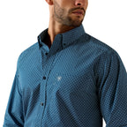 Ariat Mens Jordi Fitted L/S Shirt (10071600) Poseidon Geo Print