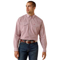Ariat Mens Truth Classic Fit Snap L/S Shirt (10071723) Brick Red Medallion Print