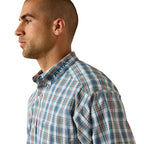 Ariat Mens Pro Series Team Phillip Classic Fit L/S Shirt (10071030) Corsair/White