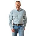 Ariat Mens Wrinkle Free Antonio Classic Fit L/S Shirt (10071028) Angel Blue Plaid