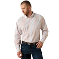 Ariat Mens Wrinkle Free Augustine Classic Fit L/S Shirt (10071751) White Serape Stripe