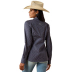 Ariat Womens Kirby L/S Shirt (10071416) Ombre Blue Horsehoe