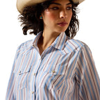 Ariat Womens Western Venttek L/S Shirt (10071066) Multicolour Stripe