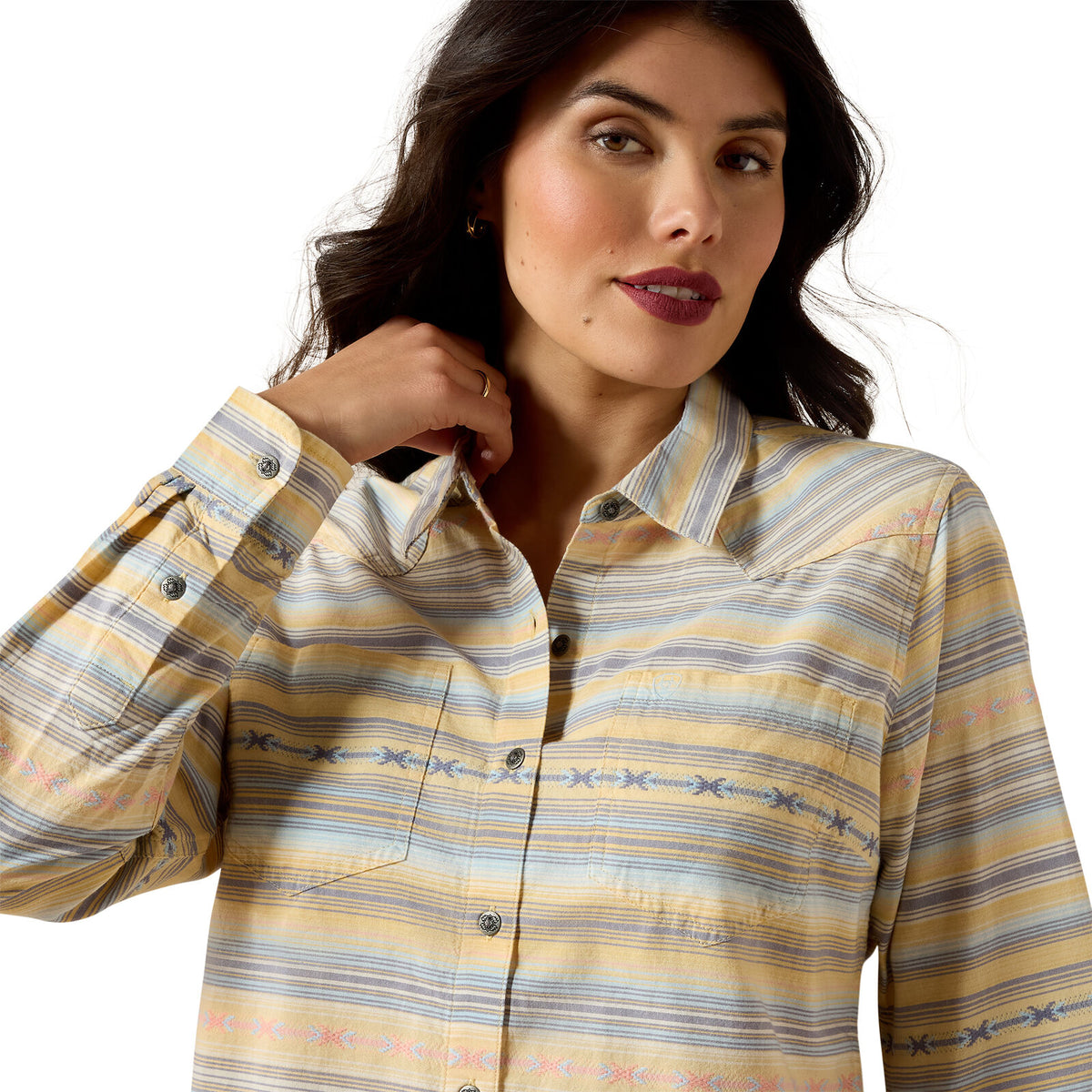 Ariat Womens Billie Jean L/S Shirt (10071515) Sunrise Serape
