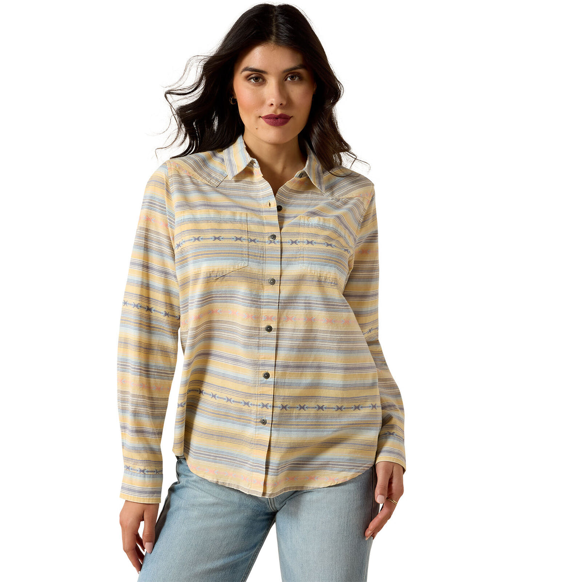Ariat Womens Billie Jean L/S Shirt (10071515) Sunrise Serape